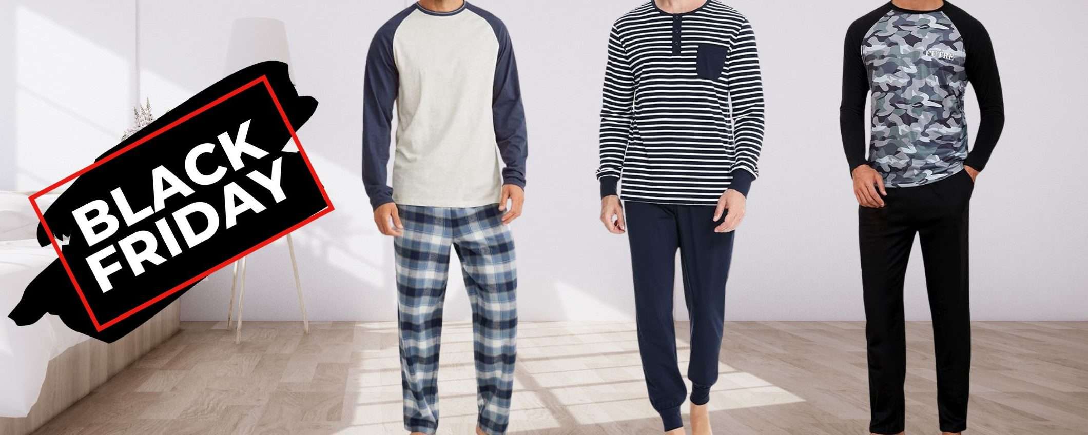 Pigiami COMPLETI da 15€ a 30€ su Amazon: set maglia e pantalone, prezzo WOW