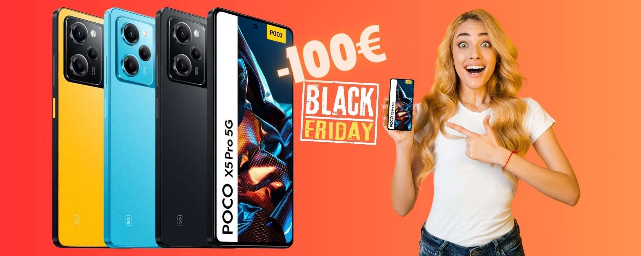 POCO X5 Pro 5G a meno di 60€ per 5 mesi senza interessi (-100€) POCO X5 Pro 5G a meno di 60€ per 5 mesi senza interessi (-100€)