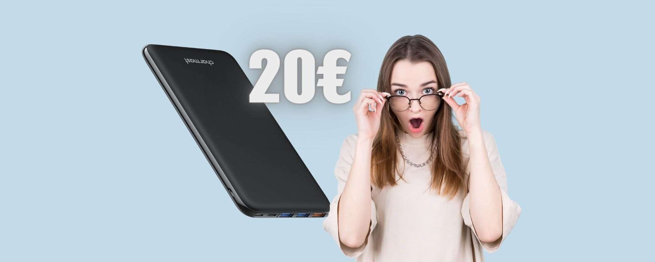 Power Bank da 26800mAh ultra-leggero e sottile a SOLI 20€ Power Bank da 26800mAh ultra-leggero e sottile a SOLI 20€