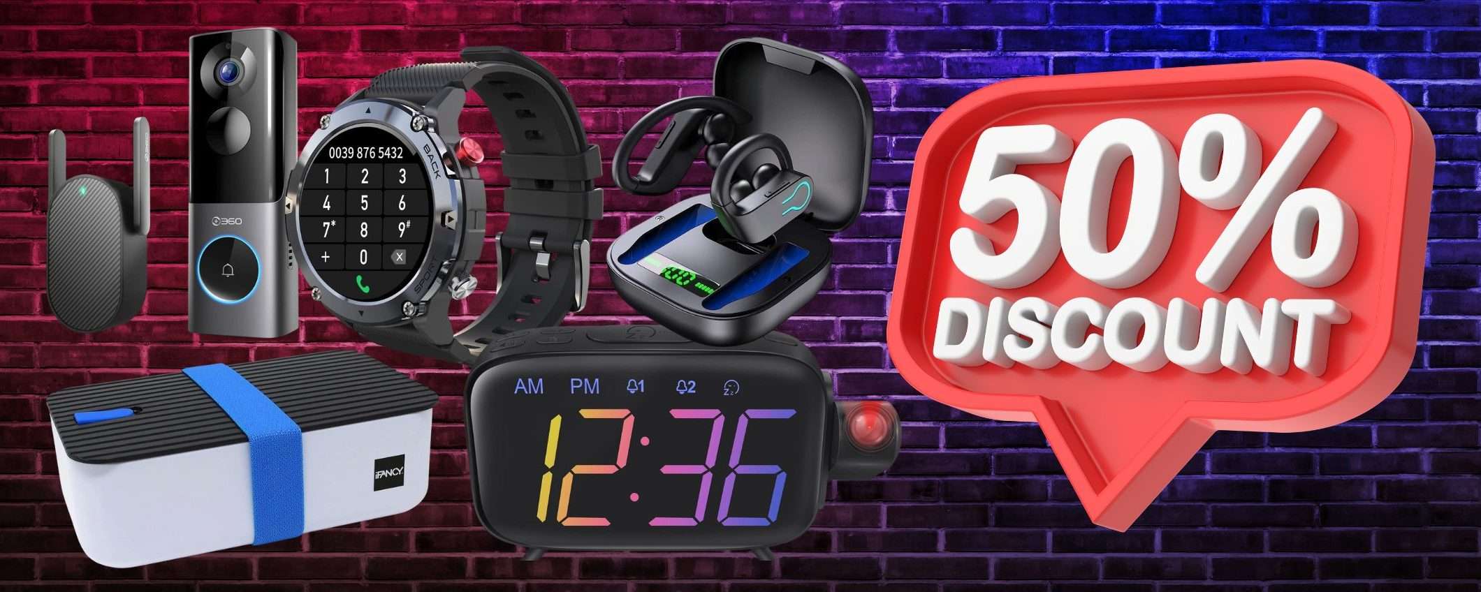 Black Friday Amazon SOLO metà prezzo: 10 AFFARI con sconto 50% (da 8€ a 50€)