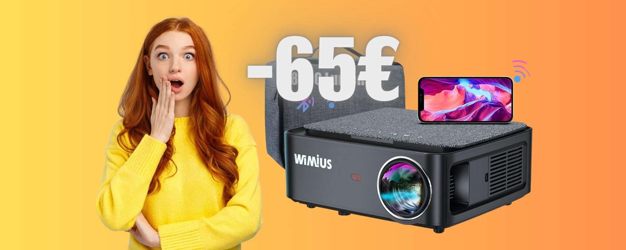 Proiettore WiFi FHD fino a 300 pollici in SCONTO di 65€ su Amazon Proiettore WiFi FHD fino a 300 pollici in SCONTO di 65€ su Amazon