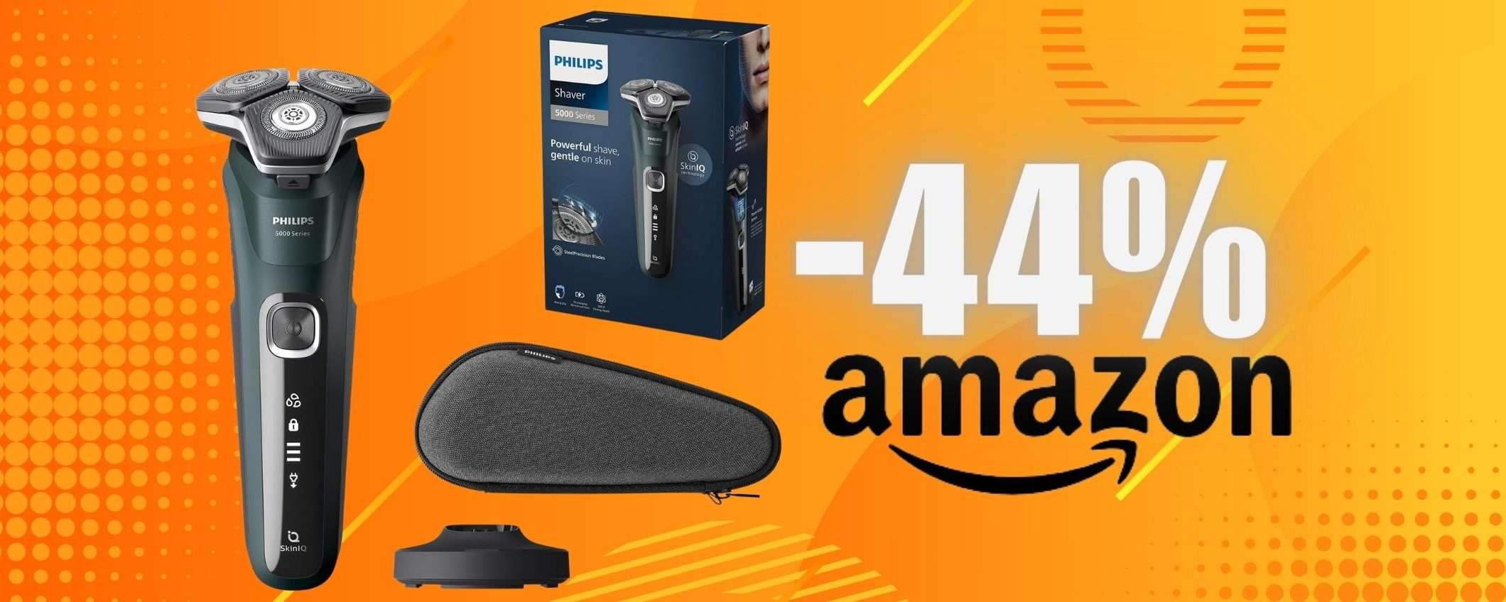 Rasoio elettrico Philips Serie 5000 in OFFERTA LAMPO al 44% Rasoio elettrico Philips Serie 5000 in OFFERTA LAMPO al 44%