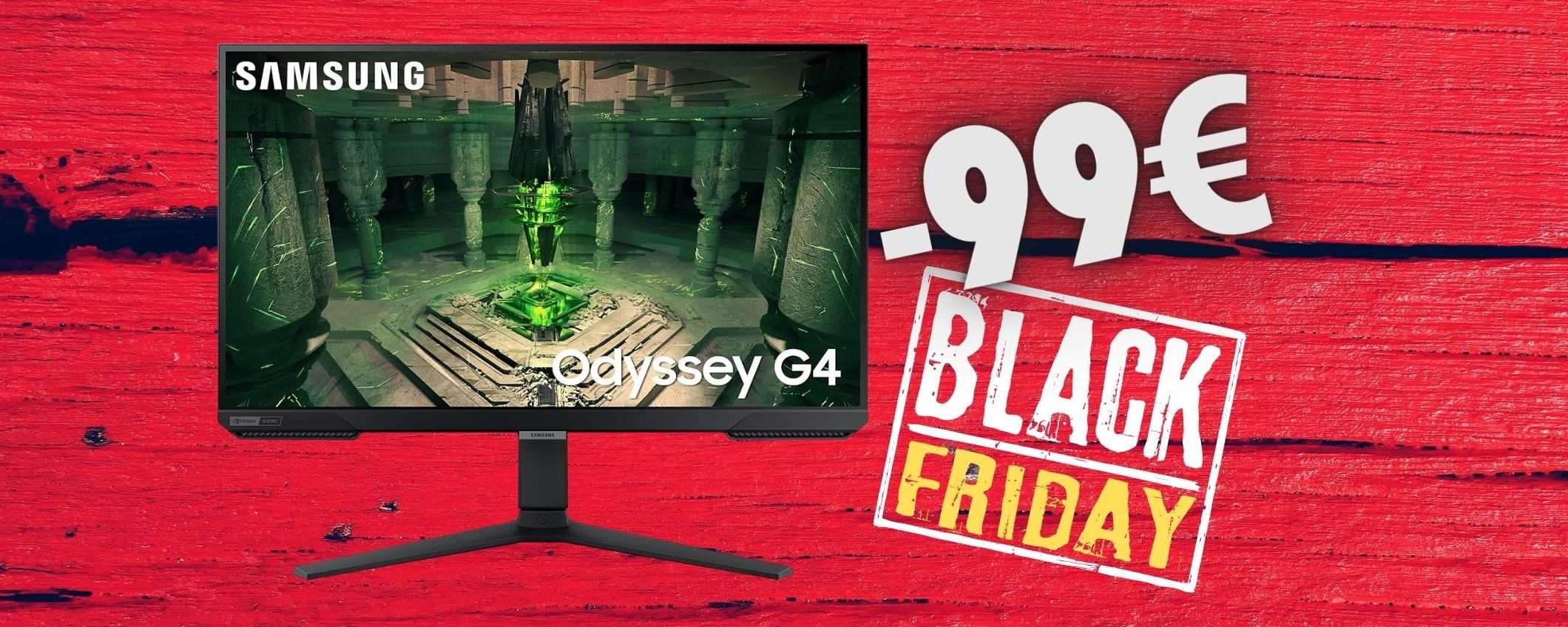Il RE dei monitor gaming, Samsung Odyssey G4, a 99€ in MENO Il RE dei monitor gaming, Samsung Odyssey G4, a 99€ in MENO