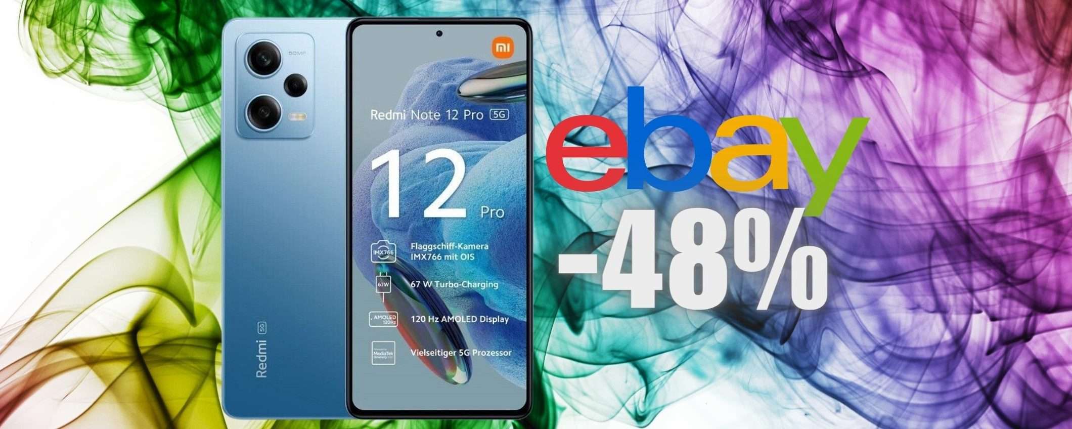 Redmi Note 12 Pro 5G da 256GB in OFFERTA FOLLE su eBay Redmi Note 12 Pro 5G da 256GB in OFFERTA FOLLE su eBay