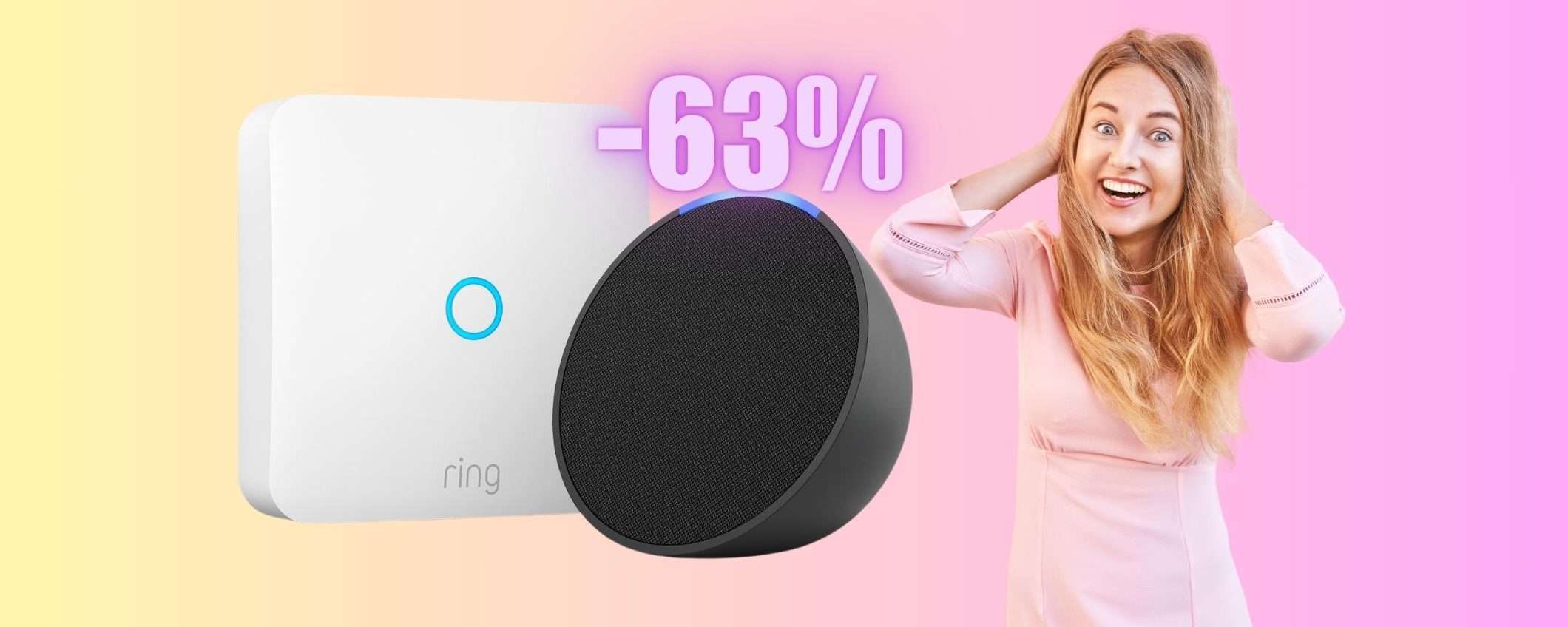 Ring Intercom + Echo Pop a PREZZO MAI VISTO (-63%) Ring Intercom + Echo Pop a PREZZO MAI VISTO (-63%)