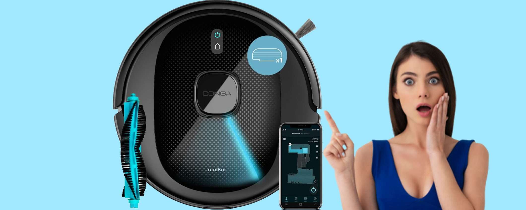 Robot aspira e lava potentissimo in offerta: prezzo BOMBA Robot aspira e lava potentissimo in offerta: prezzo BOMBA