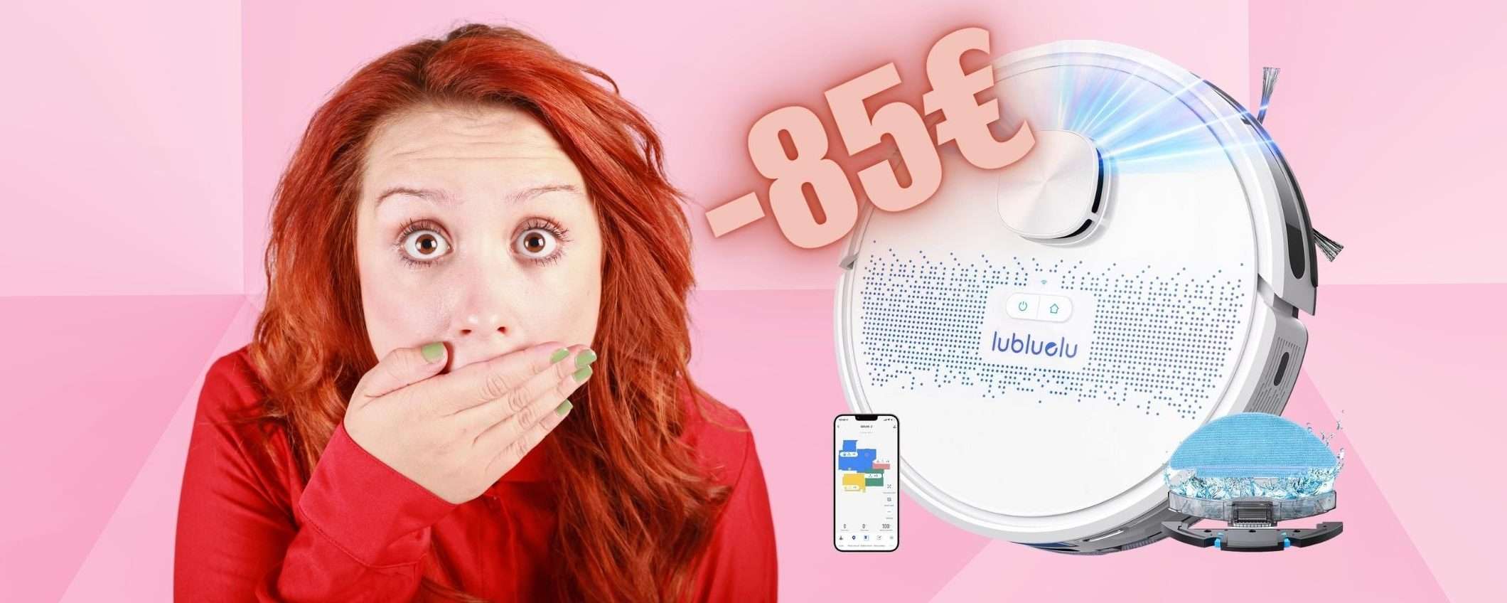 Robot che aspira e lava i pavimenti in SCONTO di 85€, WOW Robot che aspira e lava i pavimenti in SCONTO di 85€, WOW