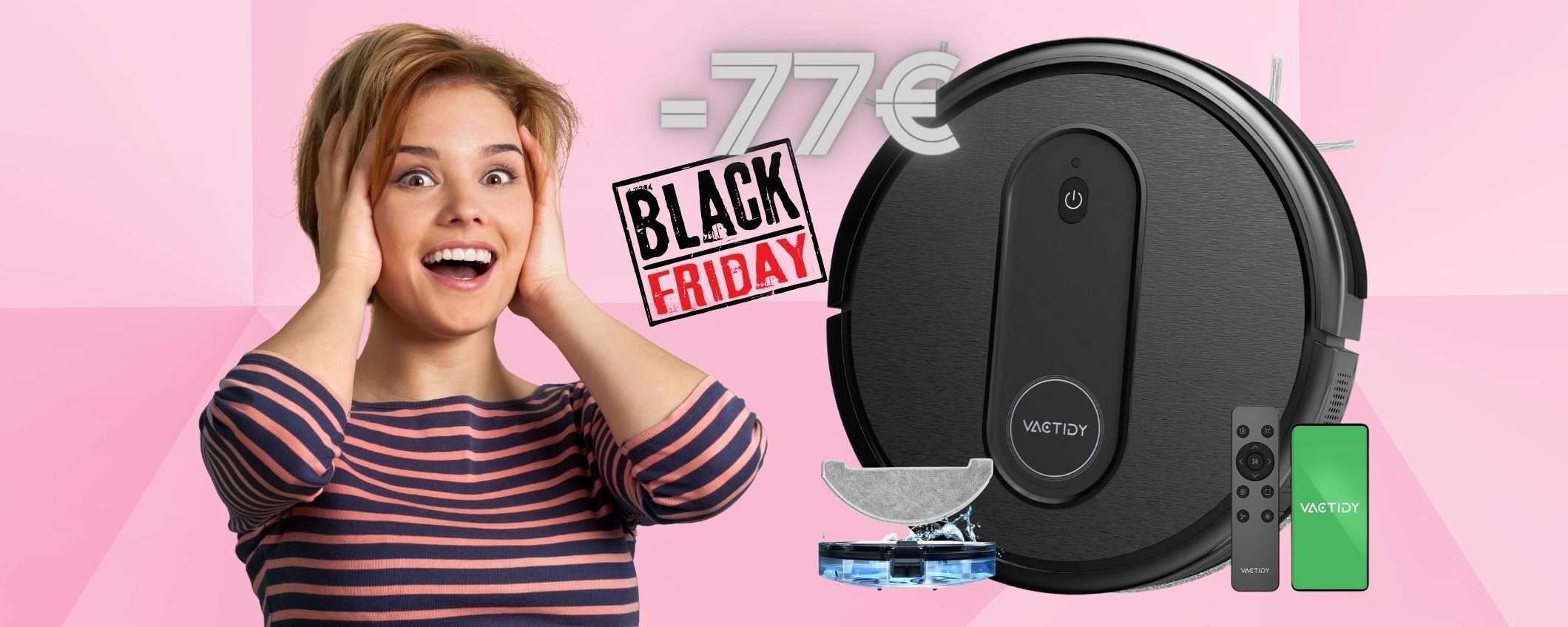 Robot aspirapolvere e lavapavimenti a POCHISSIMO (-77€) Robot aspirapolvere e lavapavimenti a POCHISSIMO (-77€)