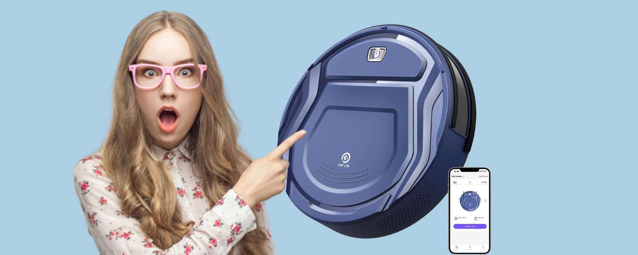 Robot aspirapolvere super sottile e potentissimo: sconto BOMBA Robot aspirapolvere super sottile e potentissimo: sconto BOMBA
