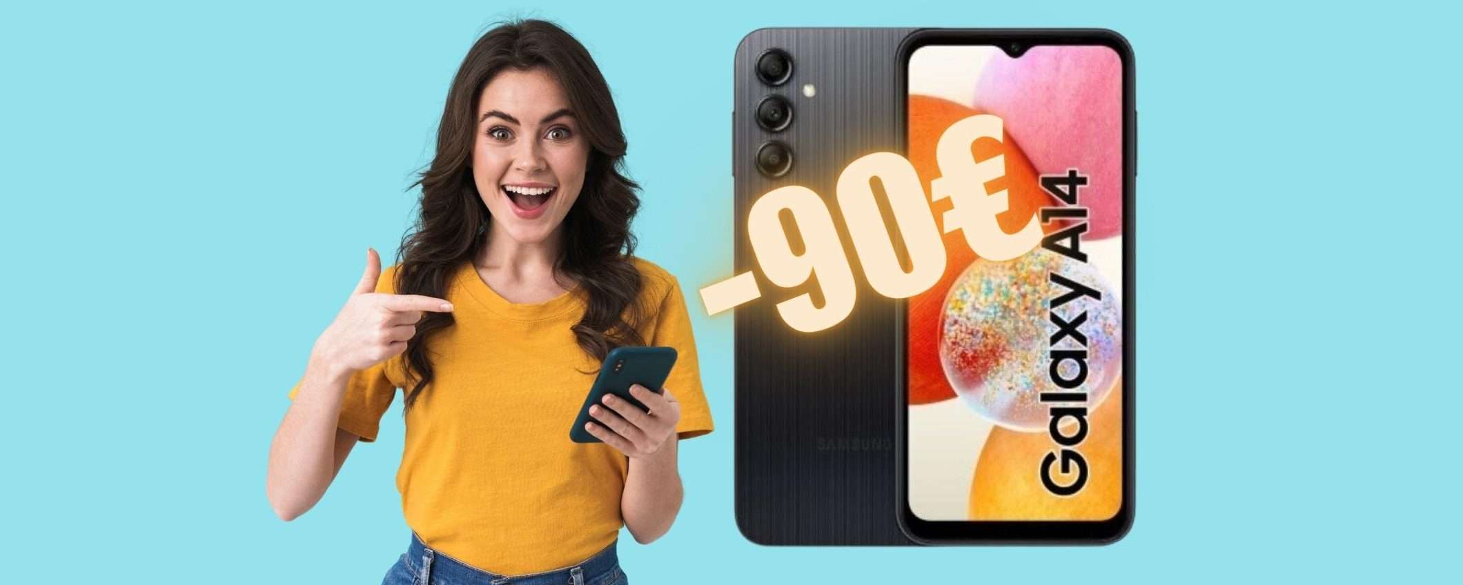 Samsung Galaxy A14 al PREZZO più BASSO del WEB (-90€ su eBay) Samsung Galaxy A14 al PREZZO più BASSO del WEB (-90€ su eBay)