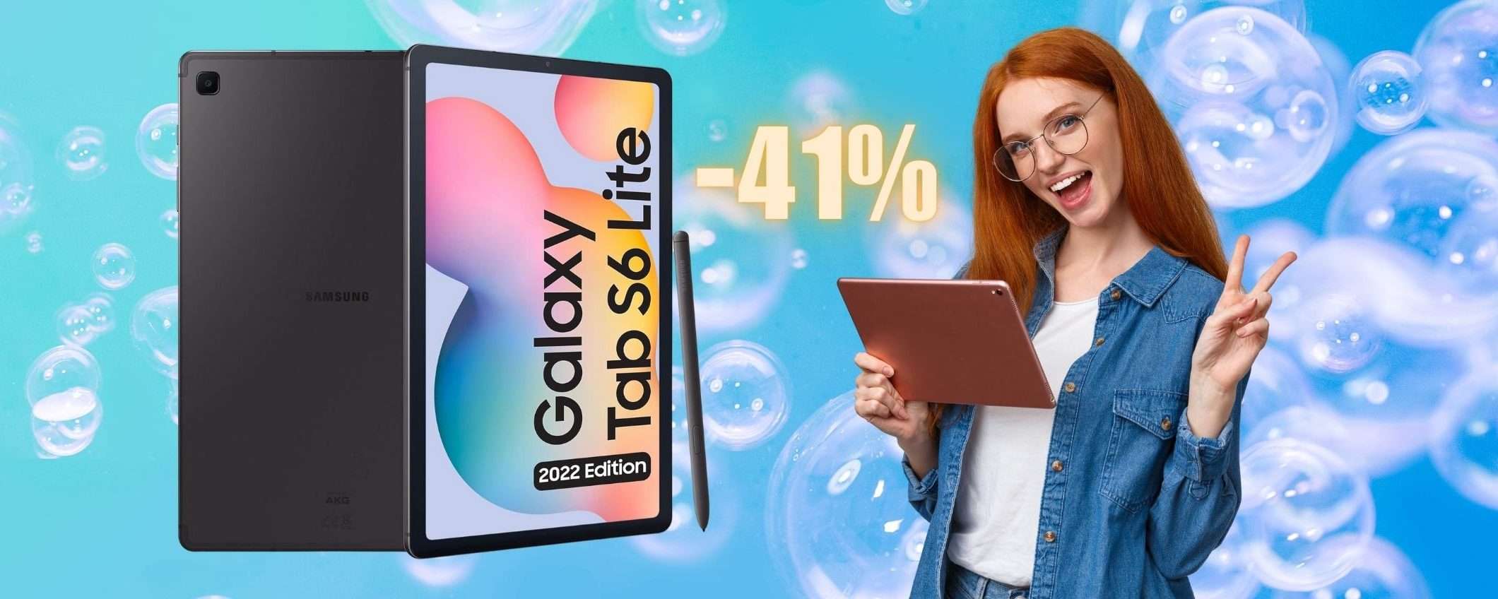 Samsung Galaxy Tab S6 Lite a PREZZO SCONVOLGENTE (-41%) Samsung Galaxy Tab S6 Lite a PREZZO SCONVOLGENTE (-41%)