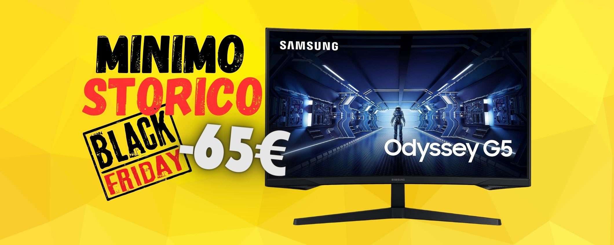 Samsung Odyssey G5 al MINIMO STORICO, ancora per poco Samsung Odyssey G5 al MINIMO STORICO, ancora per poco