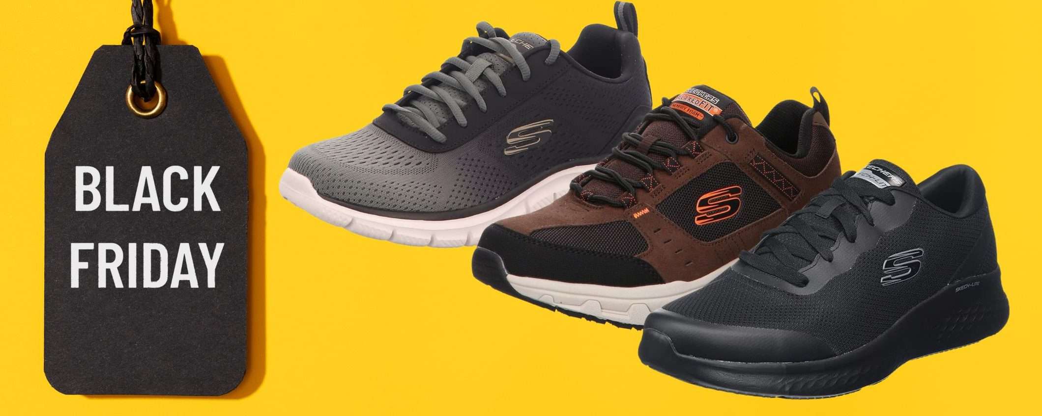 Skechers promo Black Friday da PAURA su Amazon: scarpe a partire da 40€