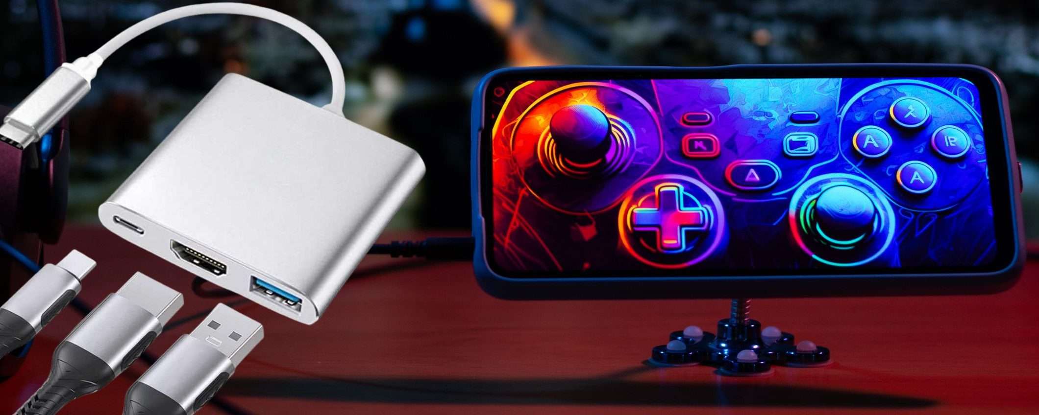 Usa lo smartphone come PC e console su GRANDE display: gadget GENIALE a 11€ Usa lo smartphone come PC e console su GRANDE display: gadget GENIALE a 11€