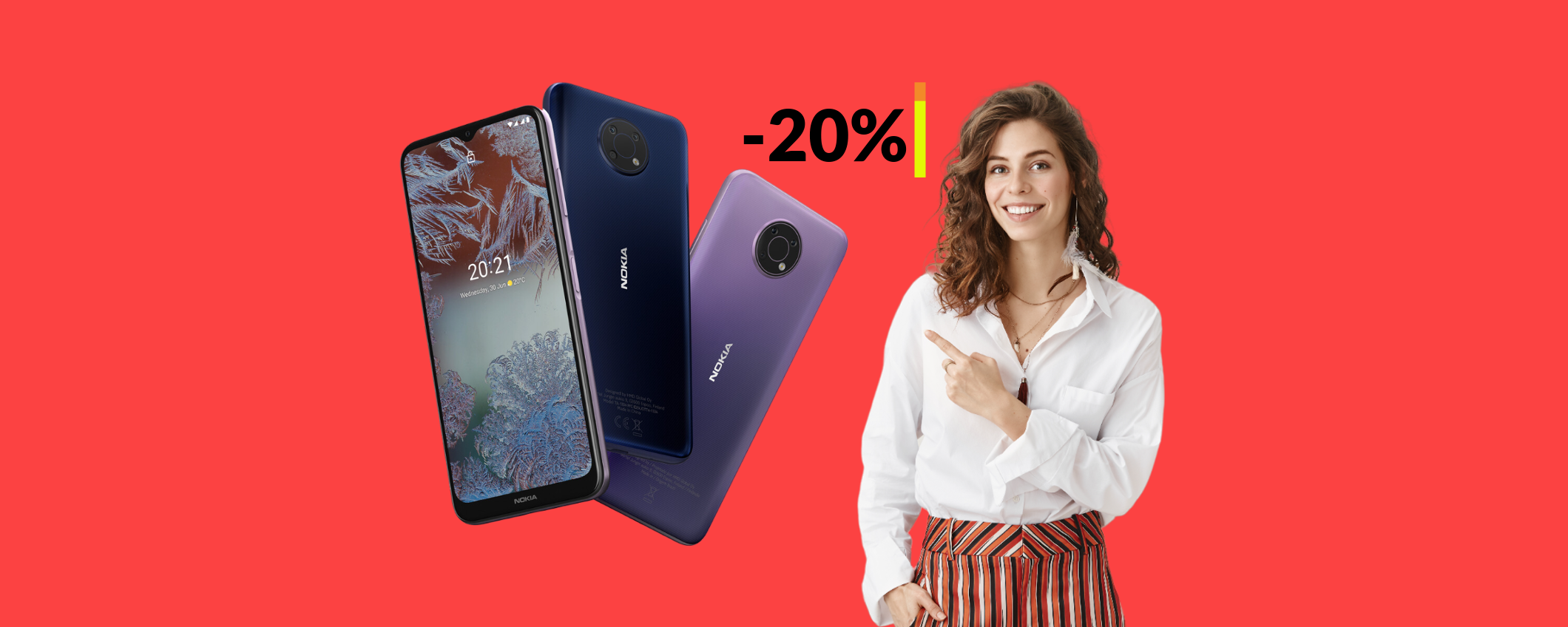 Nokia G10 con batteria INFINITA e TRIPLA fotocamera: solo 125€