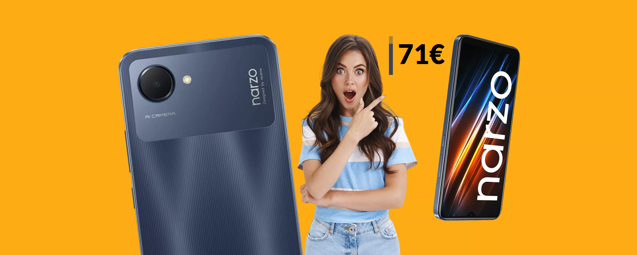 Smartphone Realme ad un prezzo che fa sgranare gli occhi (71€)