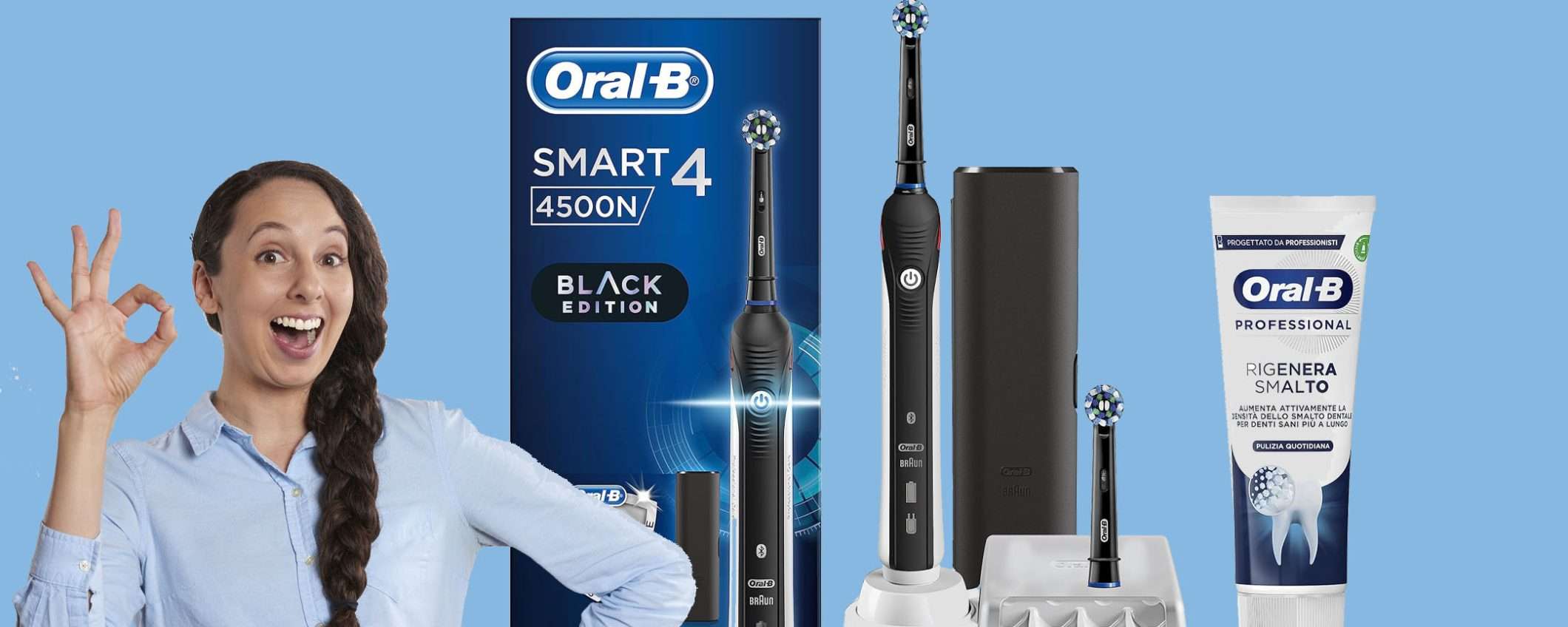 Spazzolino elettrico Oral-B Smart 4 in offerta TOP del 63%