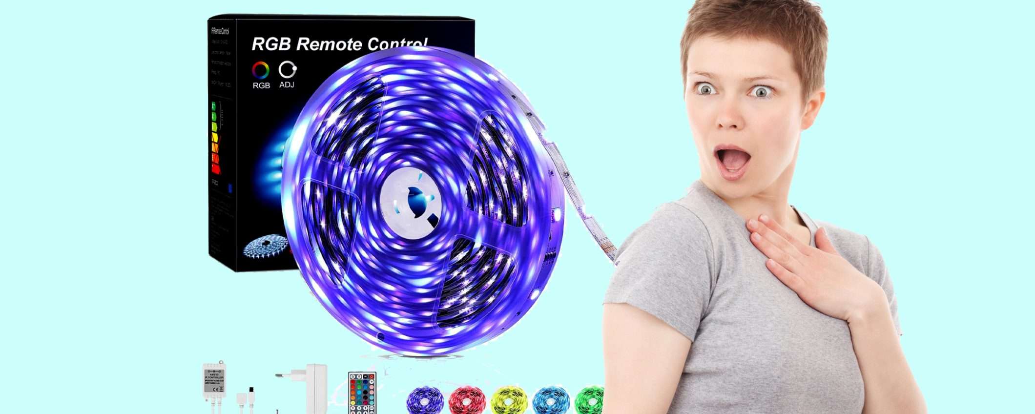 Striscia LED da 5m in offerta PAZZESCA: sconto coupon del 40% Striscia LED da 5m in offerta PAZZESCA: sconto coupon del 40%
