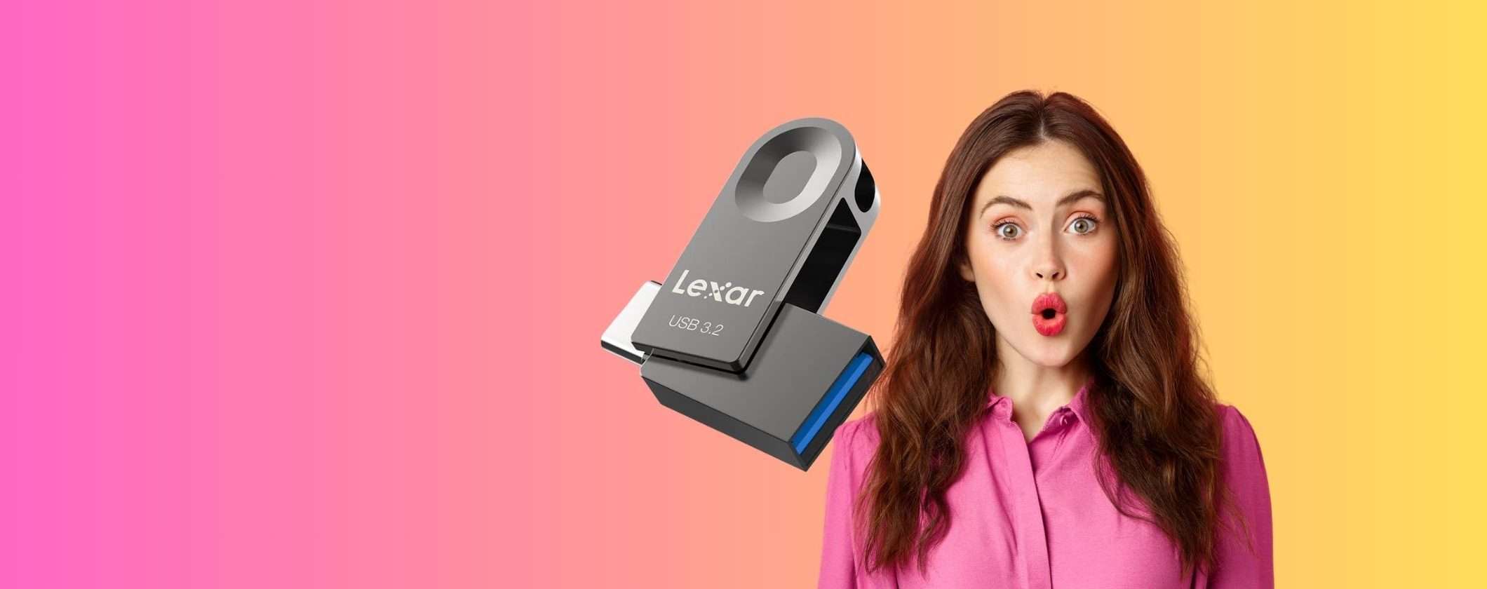 Super Black Friday: Chiavetta USB Lexar 2 in 1 64GB a soli 12€ Super Black Friday: Chiavetta USB Lexar 2 in 1 64GB a soli 12€