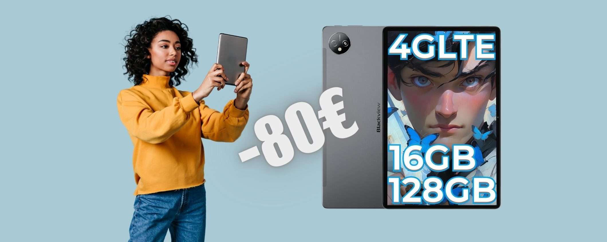 Tablet Android da 10 pollici Dual SIM a 80€ in MENO (Amazon) Tablet Android da 10 pollici Dual SIM a 80€ in MENO (Amazon)
