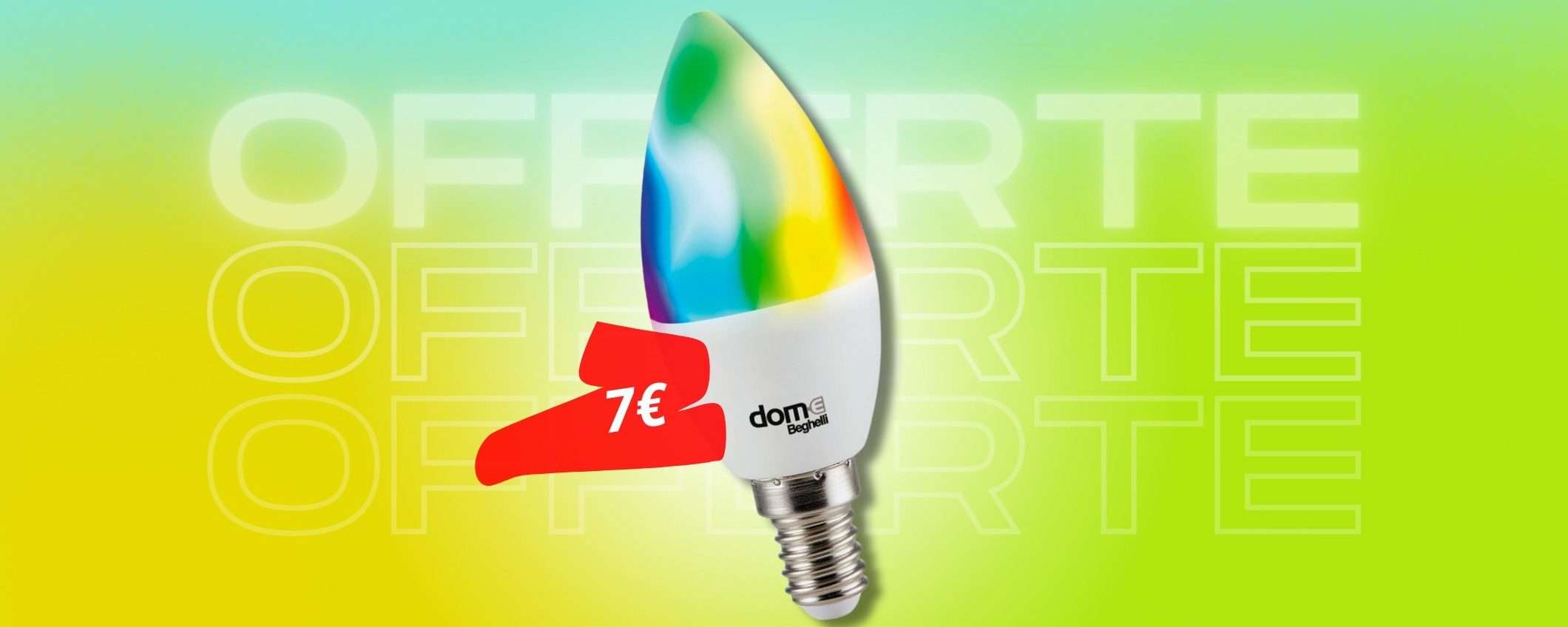 Lampadina E14 super SMART e multicolor: 7€ e diventa tua SUBITO Lampadina E14 super SMART e multicolor: 7€ e diventa tua SUBITO