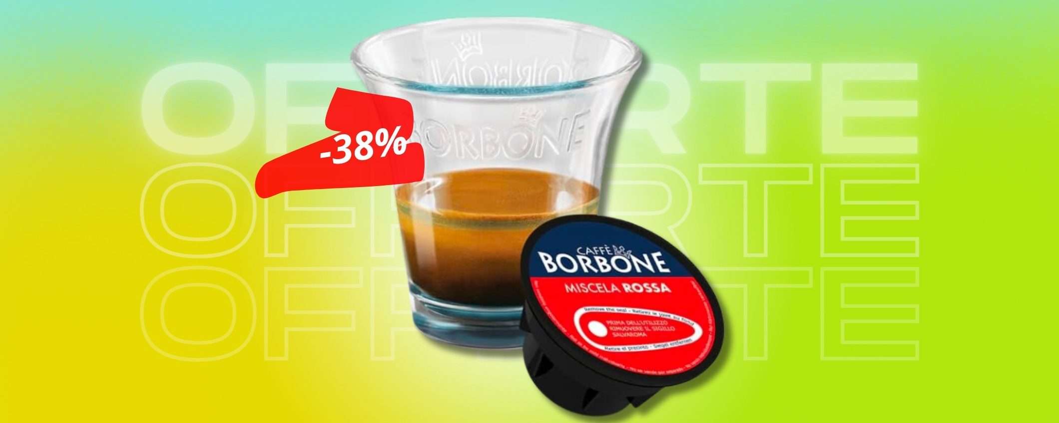 Caffè Borbone miscela Rossa su Nescafé: 180 capsule a prezzo regalo