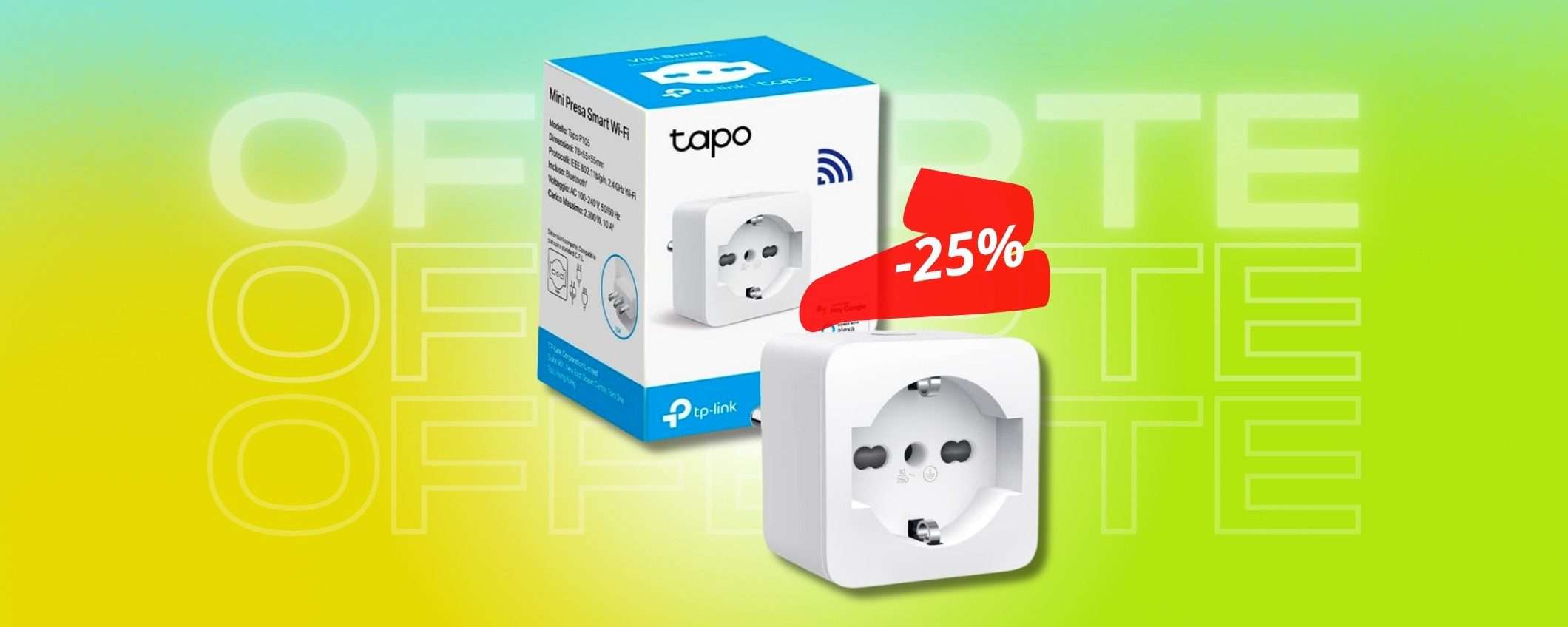 Presa Smart TP LINK per casa funzionale, sconto del 25% SUPER Presa Smart TP LINK per casa funzionale, sconto del 25% SUPER