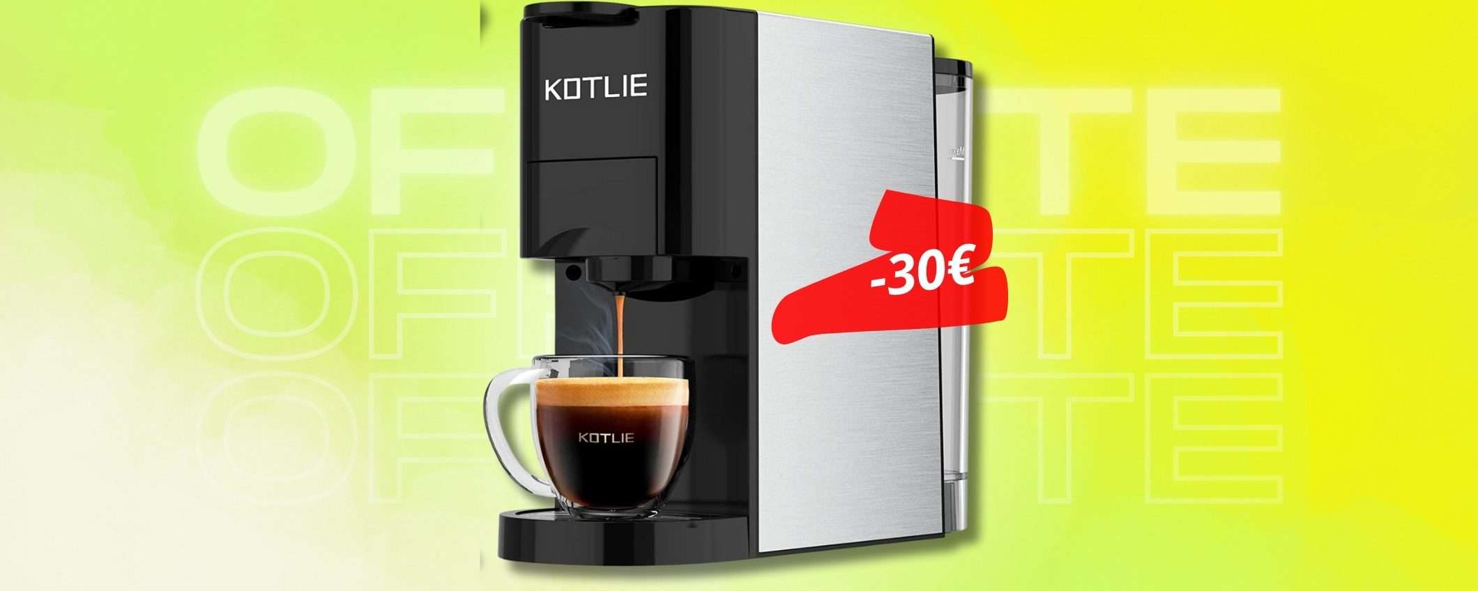 Macchina caffè 4 in 1 per esperienza PERFETTA senza intoppi Macchina caffè 4 in 1 per esperienza PERFETTA senza intoppi