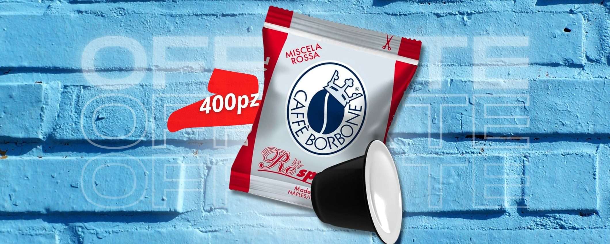 FAI IL PIENO: 400 capsule Caffè Borbone miscela Rossa a prezzo regalo FAI IL PIENO: 400 capsule Caffè Borbone miscela Rossa a prezzo regalo