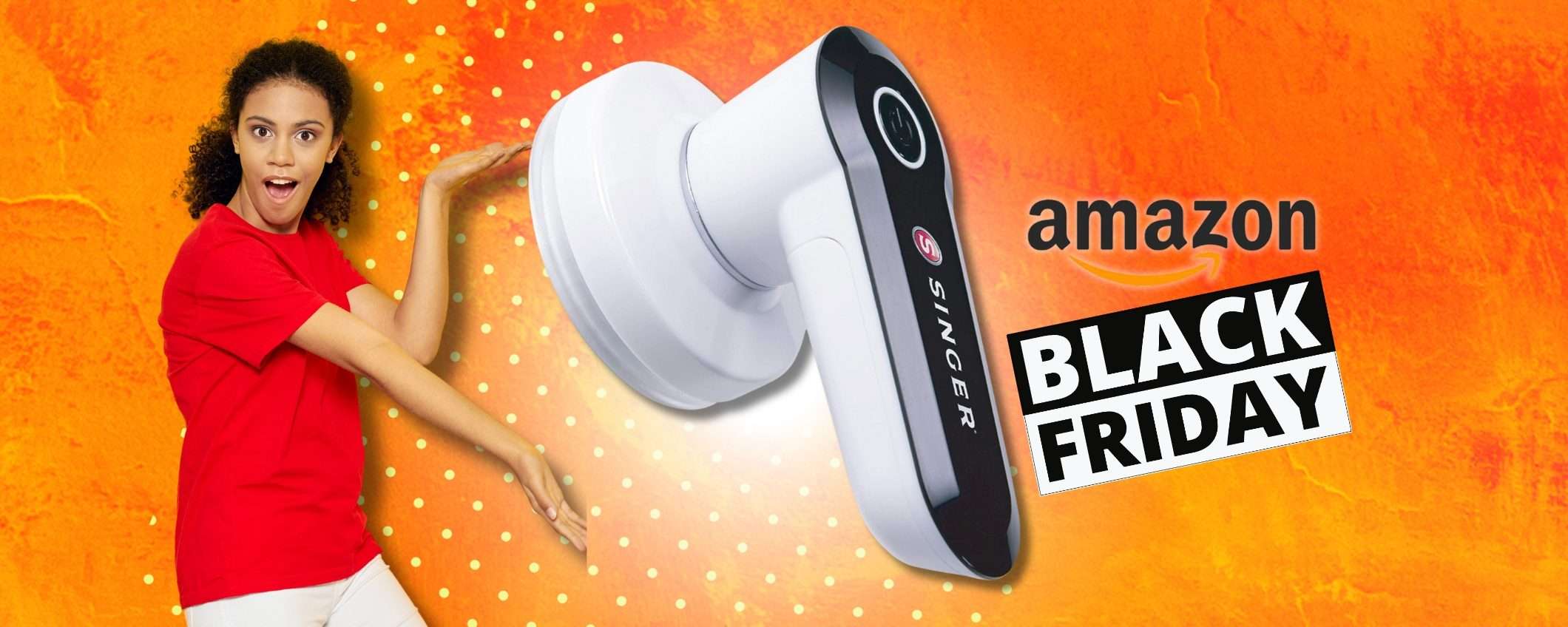 Levapelucchi elettrico SINGER, prezzo annientato e maglioni NUOVI Levapelucchi elettrico SINGER, prezzo annientato e maglioni NUOVI