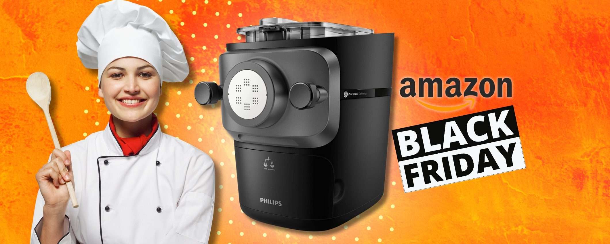 Philips diventa una MASSAIA con la macchina per la PASTA, Black Friday