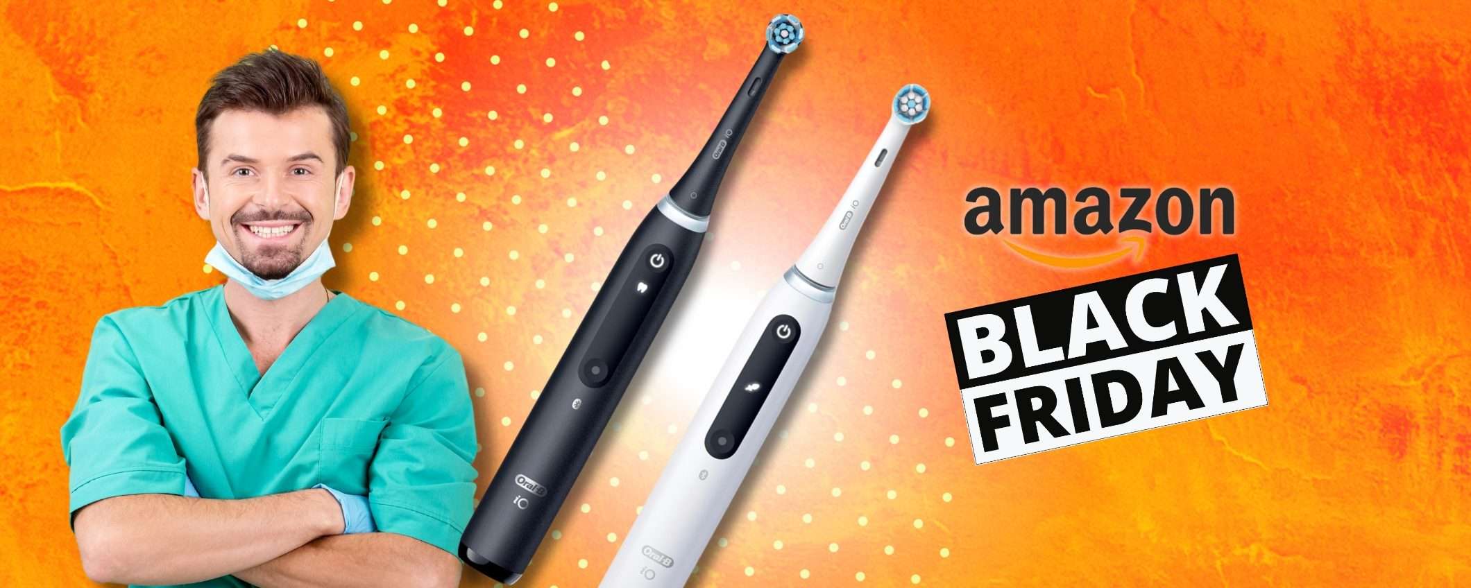 Oral-B iO 5N, 2 spazzolini 5 modalità a prezzo FOLGORATO (-62%) Oral-B iO 5N, 2 spazzolini 5 modalità a prezzo FOLGORATO (-62%)