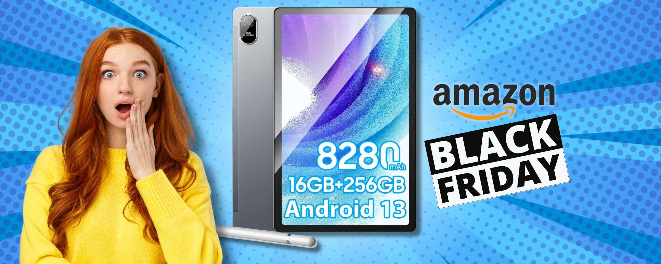 Tablet 2K stella Black Friday: prezzo DISINTEGRATO e 256GB di memoria Tablet 2K stella Black Friday: prezzo DISINTEGRATO e 256GB di memoria