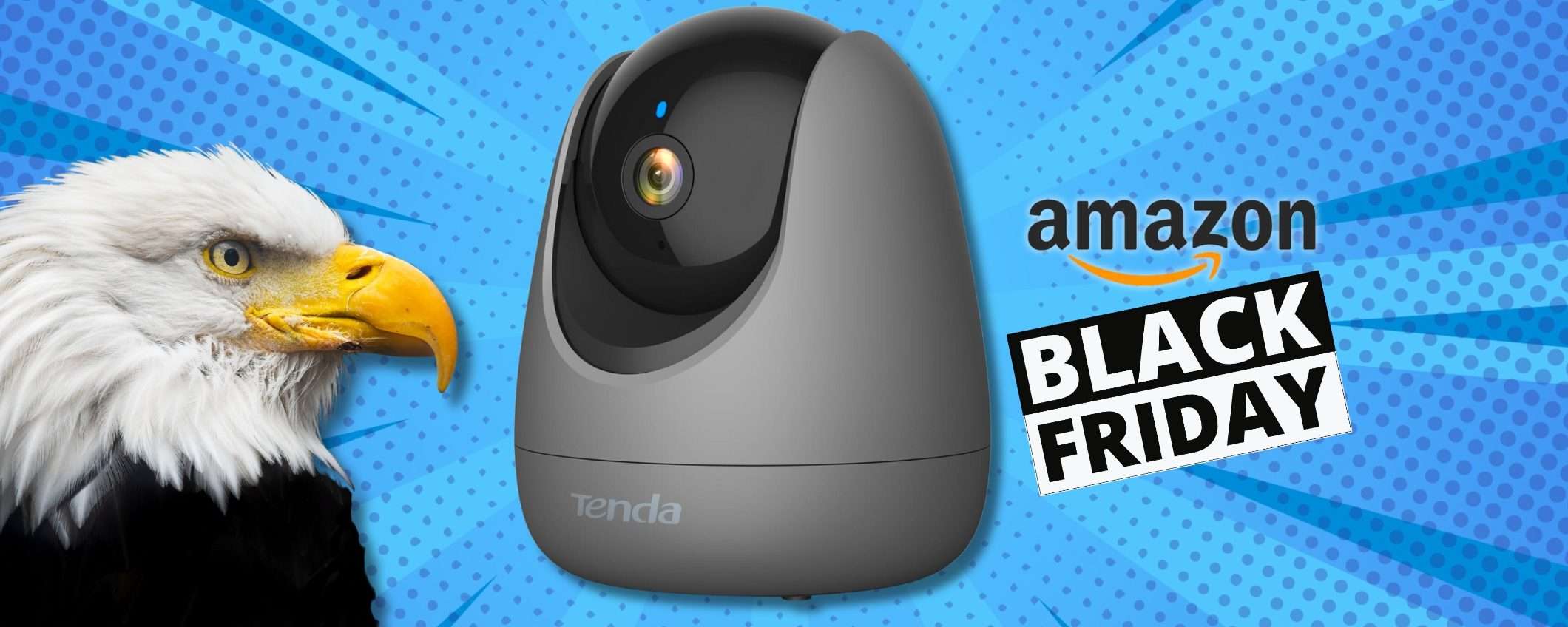 Vista d'aquila per questa Telecamera WiFi 360°, TUTTO al suo interno Vista d'aquila per questa Telecamera WiFi 360°, TUTTO al suo interno