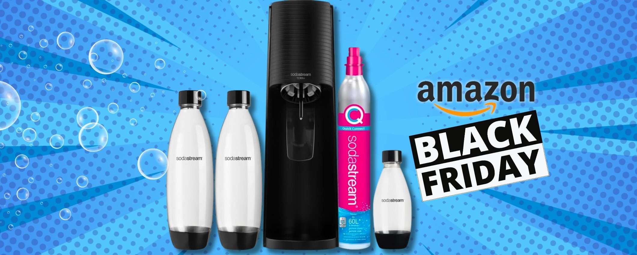 Sodastream in un MEGAPACK perfetto per casa: sconto FRIZZANTE