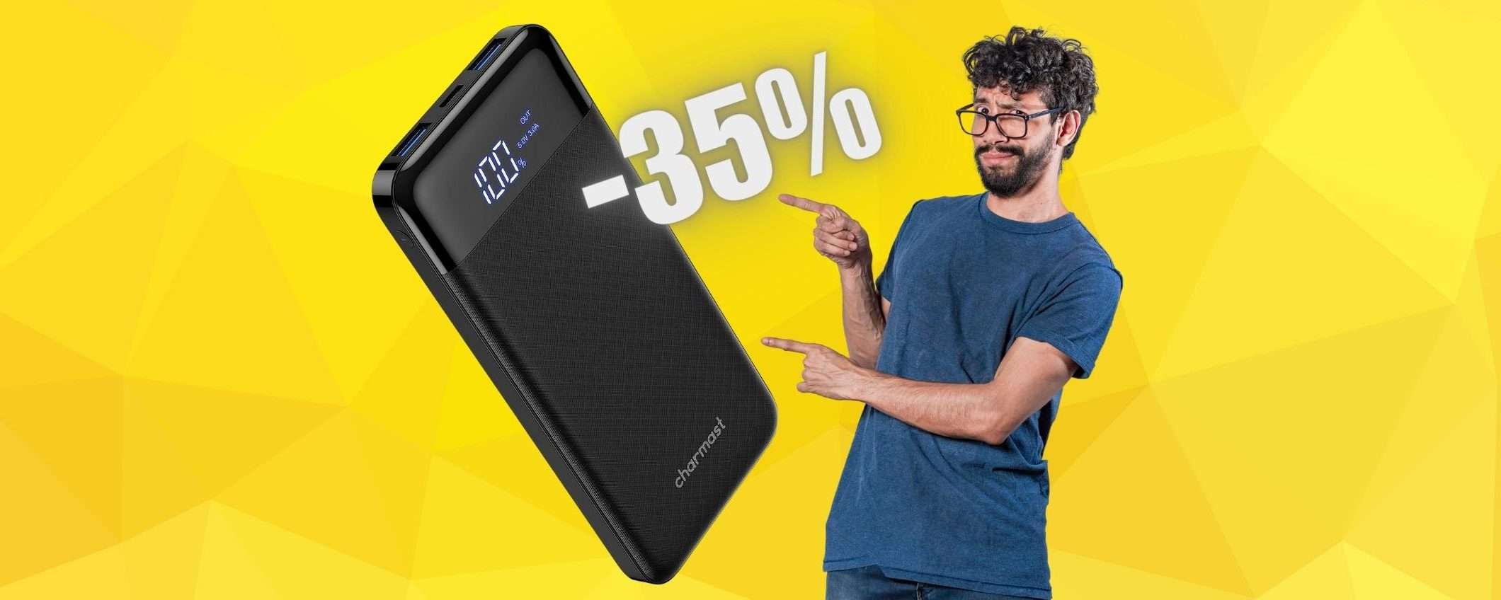 Ti bastano 12€ per questo power bank potente con 3 uscite Ti bastano 12€ per questo power bank potente con 3 uscite
