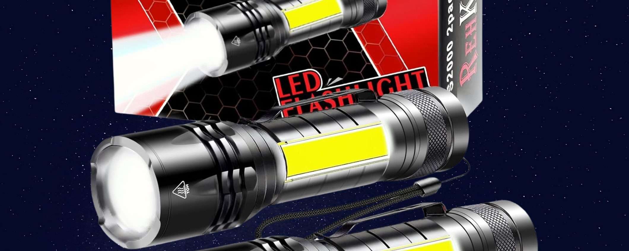 Torcia a 4,75€ su Amazon: STRAORDINARIA potenza 2000 lumen (promo scorta) Torcia a 4,75€ su Amazon: STRAORDINARIA potenza 2000 lumen (promo scorta)