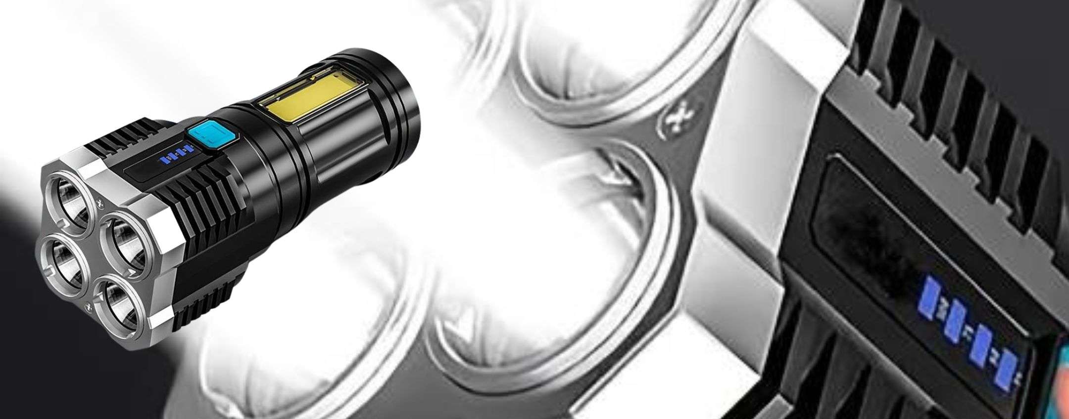 Lumina torcia ricaricabile a led – Centro Vacanze