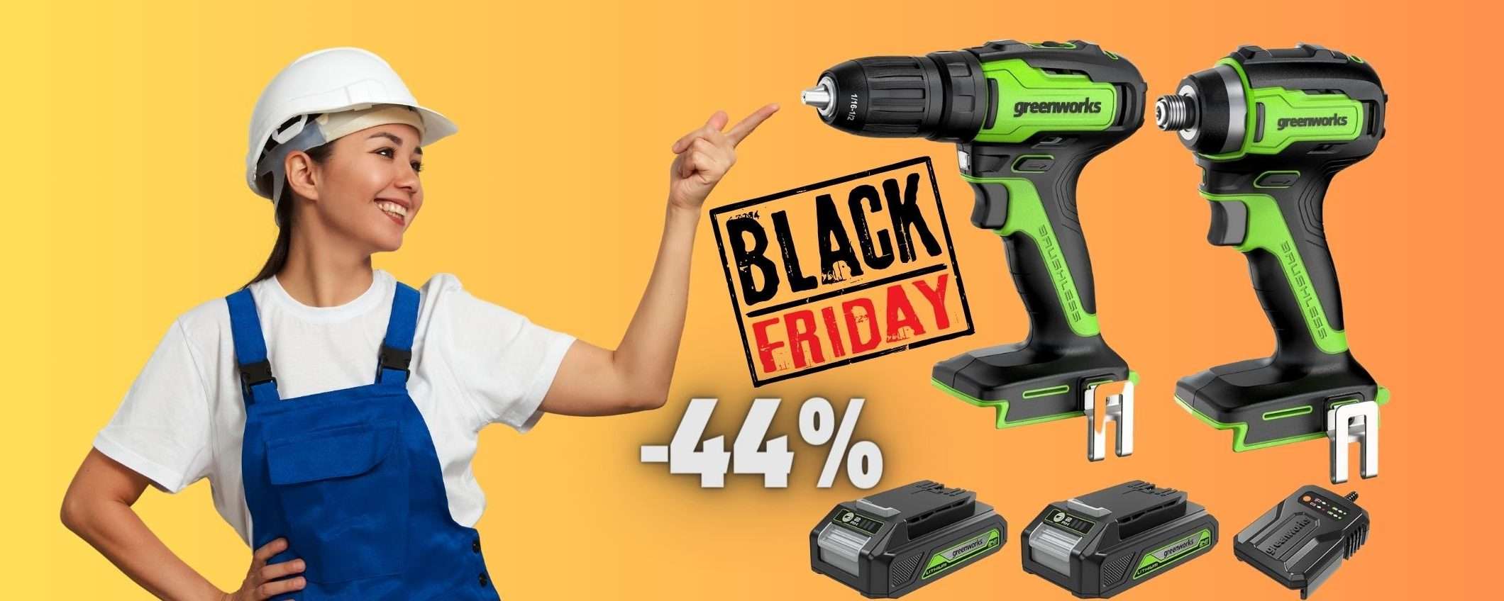 Trapano avvitatore: quasi DUE al PREZZO di UNO al Black Friday Trapano avvitatore: quasi DUE al PREZZO di UNO al Black Friday