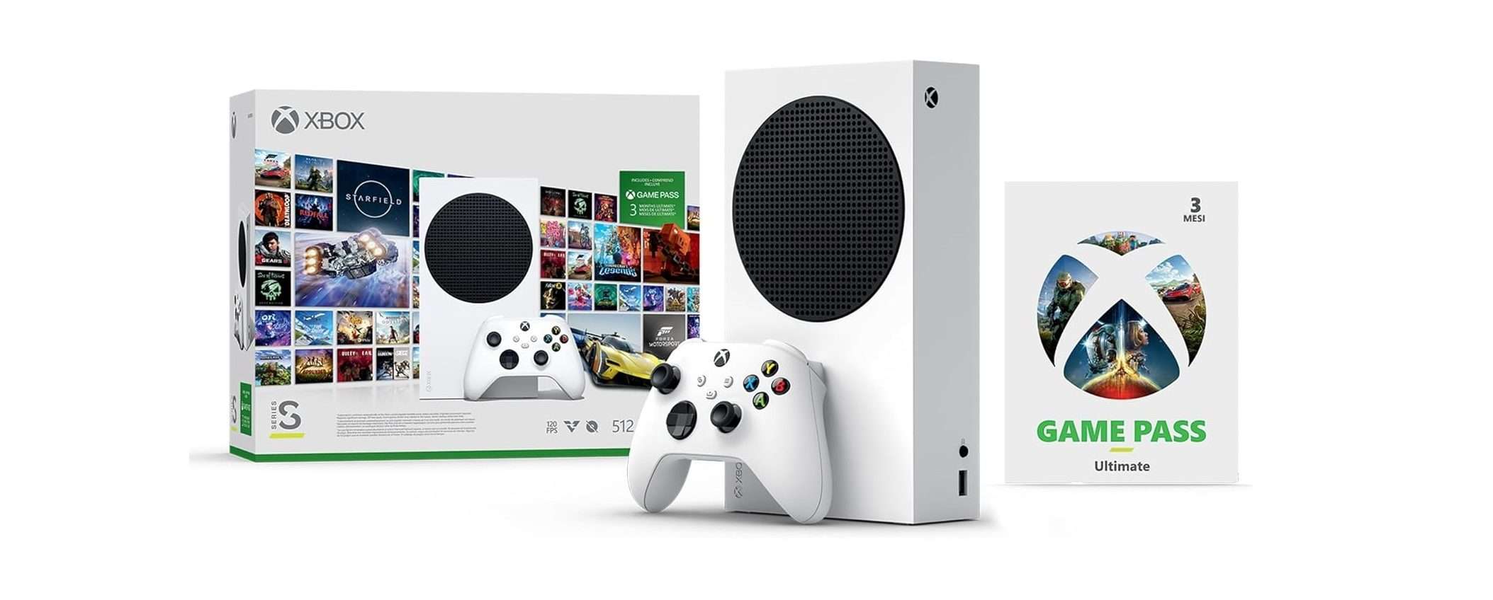 Xbox Series S a prezzo scontato su di Amazon con 3 mesi di Game Pass Ultimate Xbox Series S a prezzo scontato su di Amazon con 3 mesi di Game Pass Ultimate