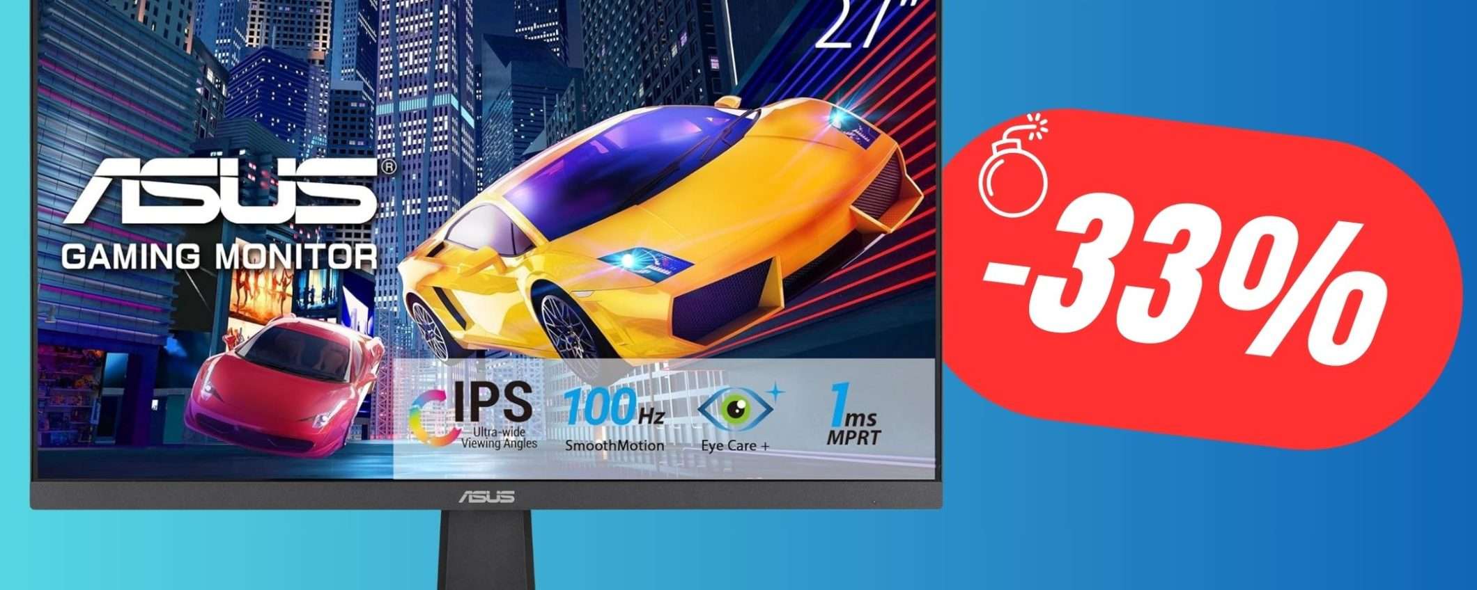 Con questo Monitor Asus i tuoi occhi non saranno mai affaticati! Con questo Monitor Asus i tuoi occhi non saranno mai affaticati!