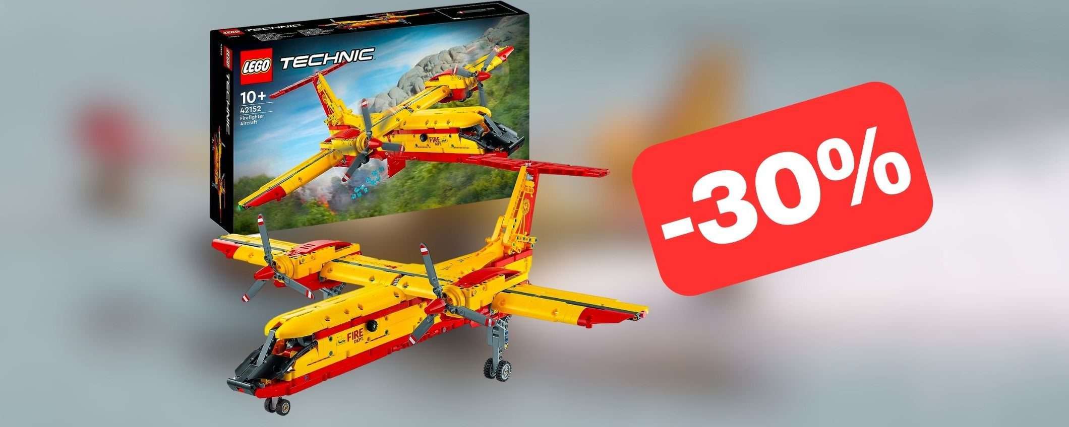 Aeroplano antincendio giocattolo LEGO in MEGA SCONTO su Amazon (-30%)