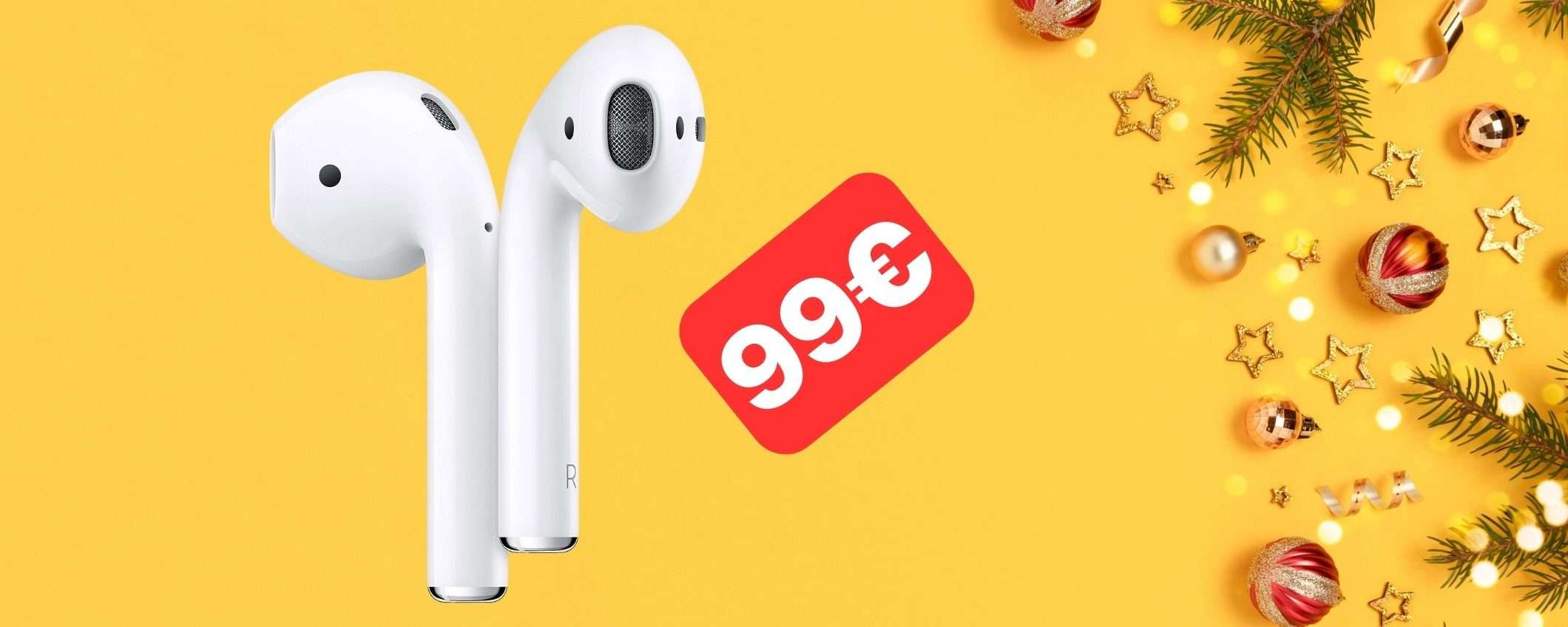 Apple AirPods a 99 euro: OFFERTONA DI NATALE Amazon Apple AirPods a 99 euro: OFFERTONA DI NATALE Amazon