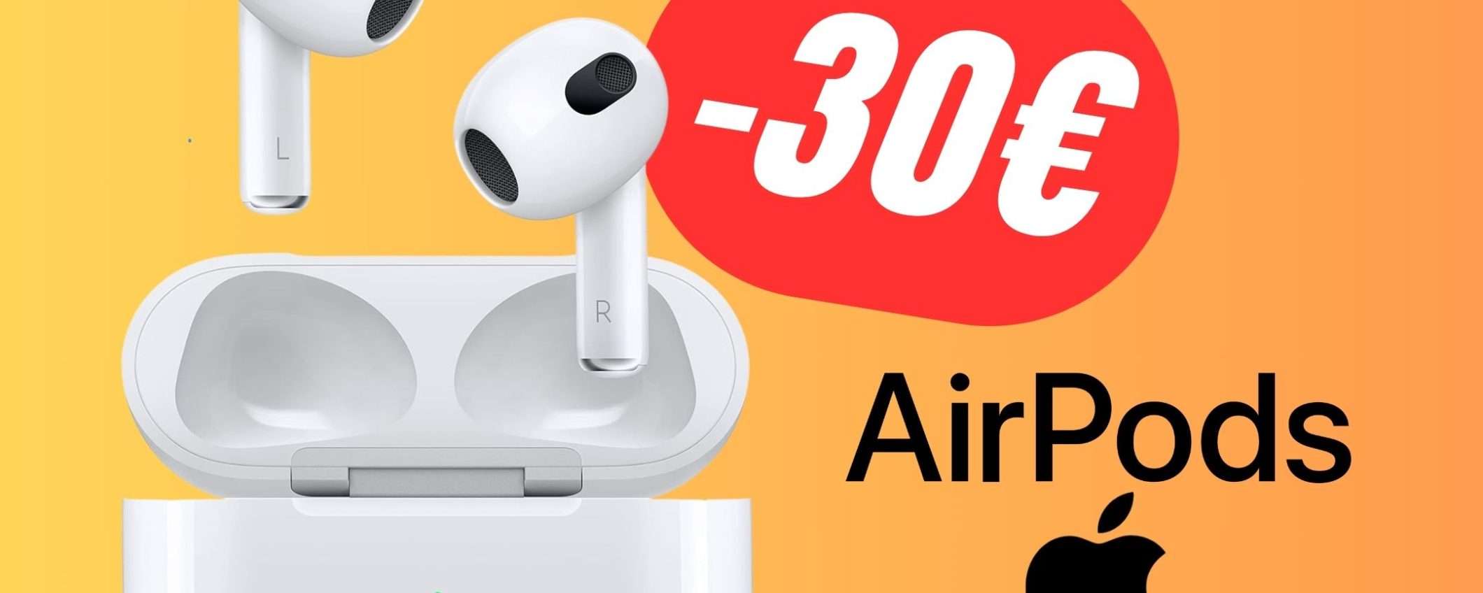 Gli Apple AirPods di terza generazione sono SCONTATI di 30€ su Amazon!
