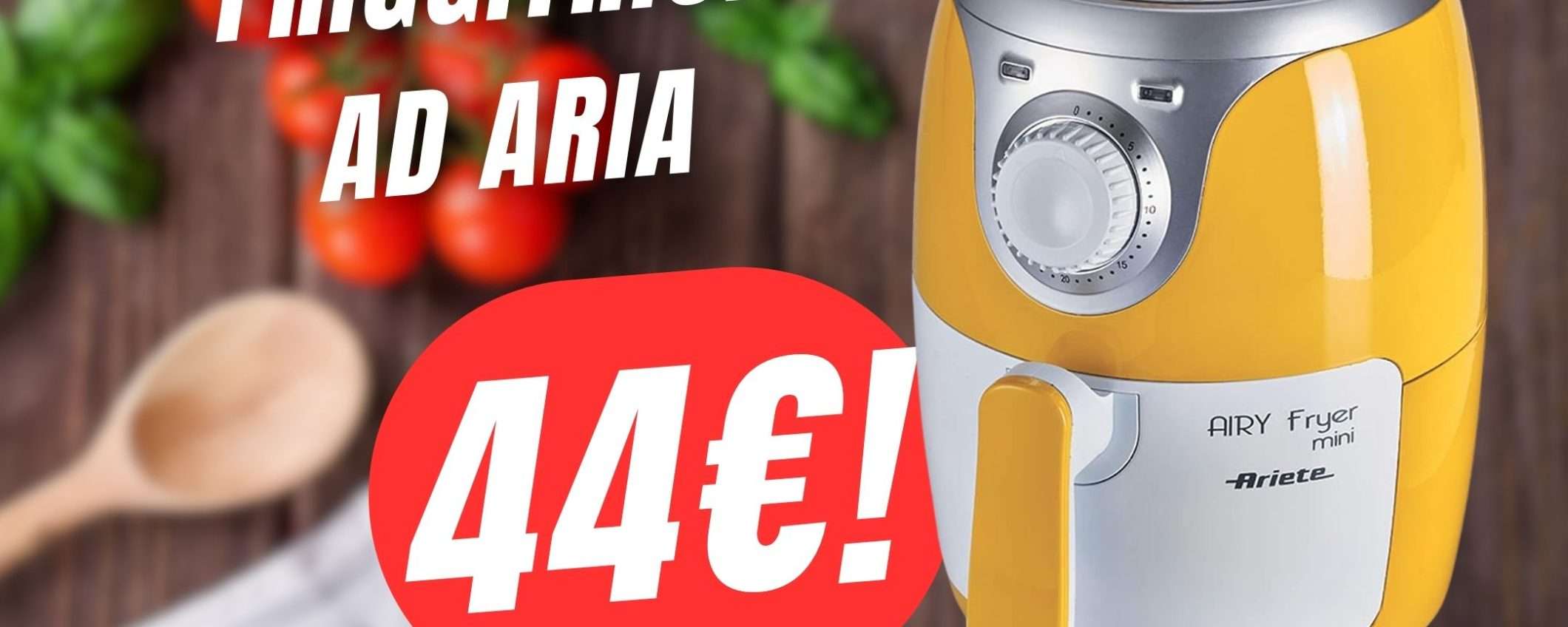Questa Friggitrice ad Aria di Ariete costa 20€ in meno grazie allo sconto! Questa Friggitrice ad Aria di Ariete costa 20€ in meno grazie allo sconto!