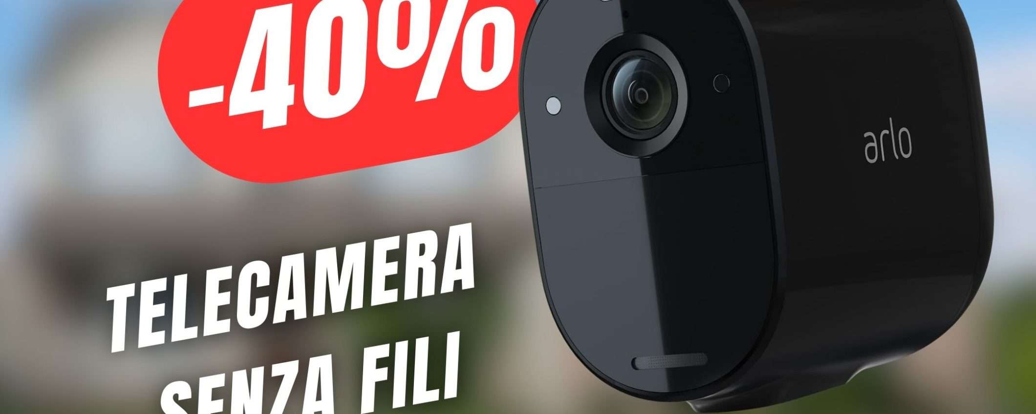 Questa Telecamera di Sorveglianza non ha bisogno di cavi (ed è scontata del 40%)