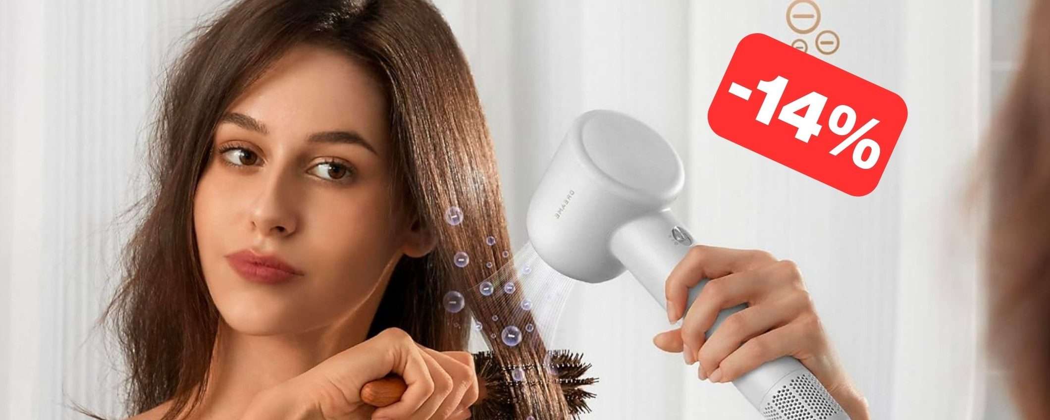 Capelli subito asciutti con questo asciugacapelli in offerta Amazon