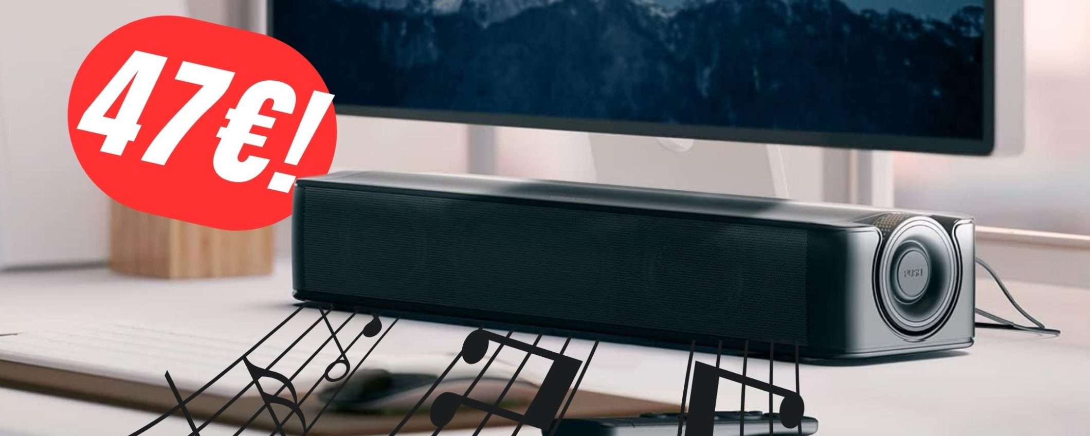 MINIMO STORICO per questa Soundbar di Creative (meno di 50€!) MINIMO STORICO per questa Soundbar di Creative (meno di 50€!)