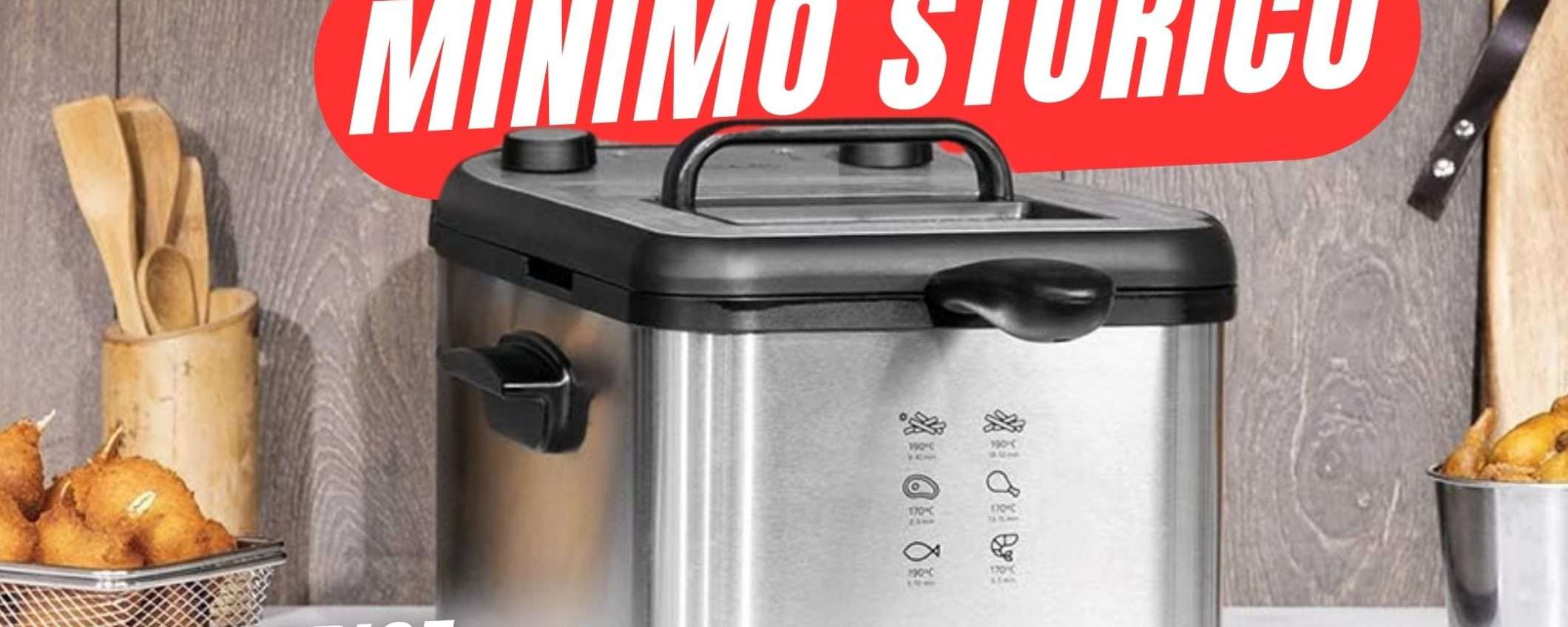 Questa Friggitrice Elettrica da 3 litri CROLLA a soli 38€! Questa Friggitrice Elettrica da 3 litri CROLLA a soli 38€!