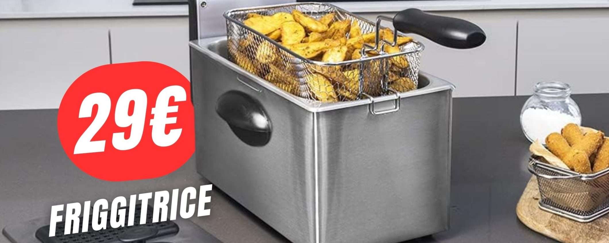 Questa Friggitrice da 3L CROLLA a meno di 30€! Questa Friggitrice da 3L CROLLA a meno di 30€!